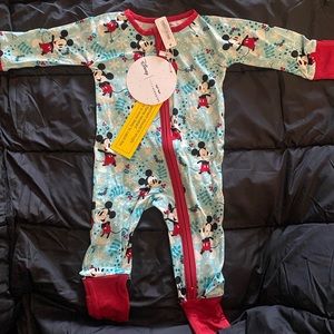 Little Sleepies Mickey Winter Wonderland Zippy 0-3 months